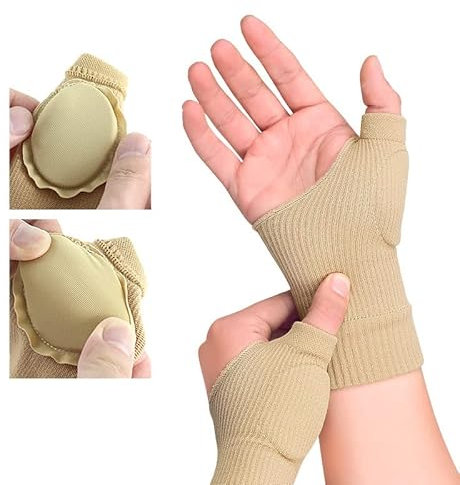 1 paio di guanti a compressione per pollice e polso Guanti per artrite senza dita per osteoartrite Tutore per mano per tendinite