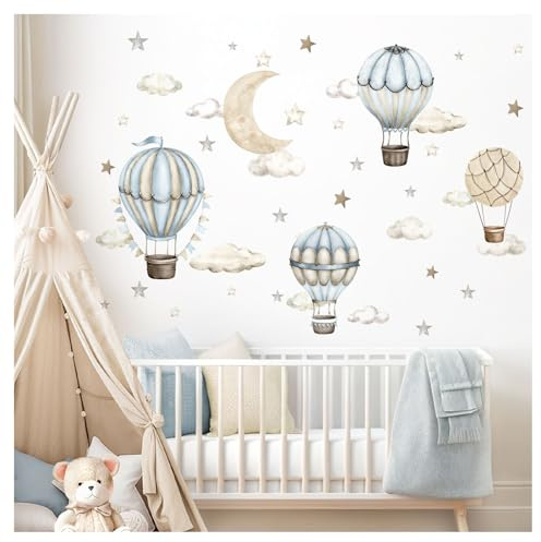 Dekoration barnrum väggtatuering boho luftballong set väggklistermärken för babyrum väggklistermärken för barnrum väggdekoration pojkar sovrum DK1153-02
