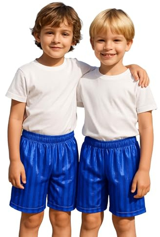 A2Z 4 Kids Flickor Pojkar Skugga Rand PE Shorts Sport Paket om 2 Fotboll - Shadow Shorts 2 Pack Royal 2-3