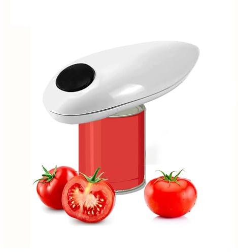 Apriscatole elettrico, apriscatole One Touch, rotazione automatica a 360°, apriscatole con funzione Start & Stop, adatto per la maggior parte delle bottiglie