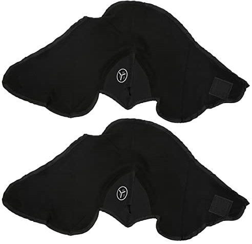 Masque de Cyclisme Coupe-Vent et Anti-poussière pour l'hiver, Demi-Masque pour Moto, Ski en Plein Air (Black)