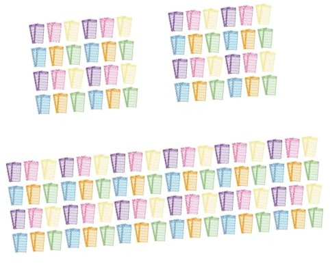 SHINEOFI 5 Sätze Budgetverbrauchskarte Tracker Budgetbindemittel Wieder Auffüllbar Planereinsätze Haushaltsbuch Kosten Nachfüllungen Preisgünstige Ordnereinlagen Papier 60 Stück * 5