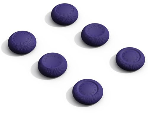 Savage Raven by Skull & Co.Thumb Grips Joystick Cap Analog Stick Cover for Nintendo Switch 2 Joy-Con - Galactic Purple, 3 Pairs (6pcs)