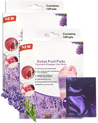 GRETY Parches De Limpieza Profunda Para Los Pie 20 Pack. Parches Detox, Limpieza Natural, Para Dormir, Eliminar Toxinas Y Purificar Los Pie