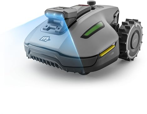 MAMMOTION YUKA Mini 2 500 Robot Tondeuse sans Fil Périmétrique | jusqu'à 500m², AI Traitement d’Image à Trois Caméras, Auto Cartographie Multi-Zones, DropMow, Édition Manuelle de Carte