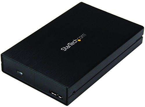 StarTech.com 2.5 SATA USB 3.1 Gen 2 Hard Drive Enclosure - w/ USB Type C and Type A Cables - USB 3.0 backwards compatible (S251BU31315)