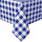 Hiasan Karierte Tischdecke Outdoor wetterfest aus Polyester, abwaschbar schmutzabweisend wasserabweisend knitterfrei Tischtuch für bierzeltgarnitur Esszimmer Party Garten, 140x240cm Blau und Weiß