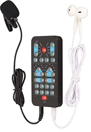 Handheld Voice Changer, Voice Disguiser, Tragbares Voice Changer Gerät mit Mikrofon, 10 Tonänderungsmodi, für Handy, PC, Laptops
