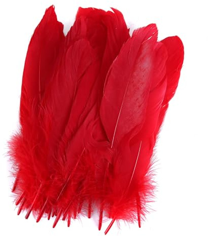 Asudaro 50 st blandade fjädrar, naturliga fjädrar för hantverk, färgglada dekorativa fjädrar, festdekorationer, mjuka fjädrar för bröllop, förslag, födelsedagar, shower
