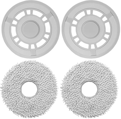 DianSung Paños de fregona con soporte de repuesto Accesorios para Xiaomi X20+, para Dreame L10s Pro Gen 2, L10 Ultra, L10S Pro, L10S Ultra, L10 Prime, X20 Pro Aspirador