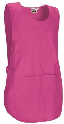 Valento Peto de Trabajo Ajustable, con Cuello Amplio y Bolsillo, en Tejido de poliéster y algodón Crew