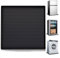 MeYuxg Alfombrilla de Silicona para Frigorífico, 60 x 60 CM Alfombrilla Absorbente para Lavadora con Borde, MiniAlfombrilla para Lavadoras Adecuado para Lavadoras, Secadoras, Refrigeradores(Negro)