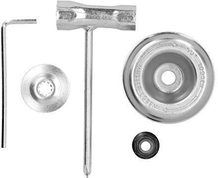 Enlybee Kit de mantenimiento de adaptador de desbrozadora duradero para recortadoras STIHL, incluye arandela de empuje, placa de conductor, tuerca de cuello con instalación sencilla