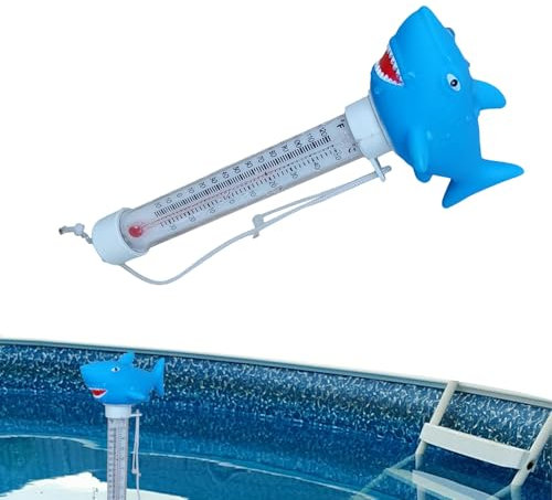 Sensore di temperatura a boa a piscina, monitor a temperatura a piscina per animali - Indicatore a temperatura 'acqua galleggiante,Termometro portatile per piscine esterne ed interne
