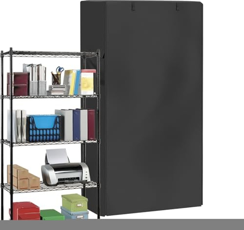 Copertura per scaffali | Telo di copertura per scaffali e scaffalature, antivento, portatile, arrotolabile e regolabile, per camera da letto, magazzini, vestiti, porte, organizzazione e ingresso