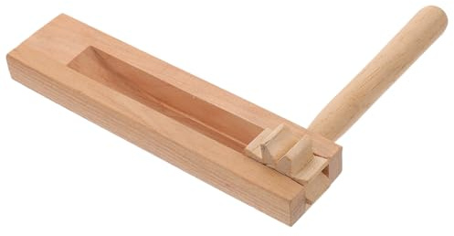 Warmhm Educational Wooden Ratchet Noise Maker Lightweight Portable Musical Instrument Castanet for Hand-eye Coordination and Sensory Development Anti-fall Design for Indoor Outdoor Play