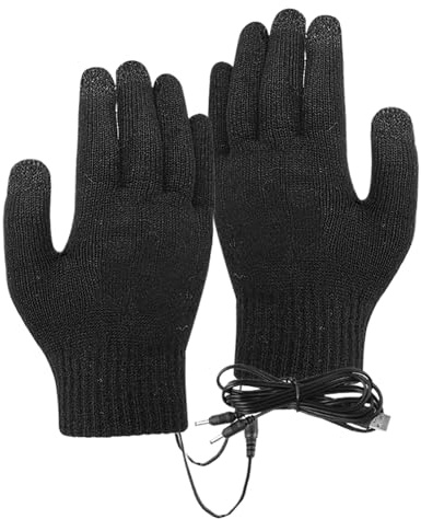 Guantes de calentamiento: innovadora construcción sensible a la pantalla, sistema de calefacción operado por USB, ideal para correr, deportes de nieve, escalada, condiciones de congelación, damas y