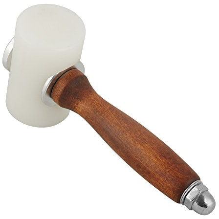 Generic Mazo para Tallar Cuero en Forma de T, Cómoda Herramienta con de Madera para Artesanos Profesionales y Aficionados