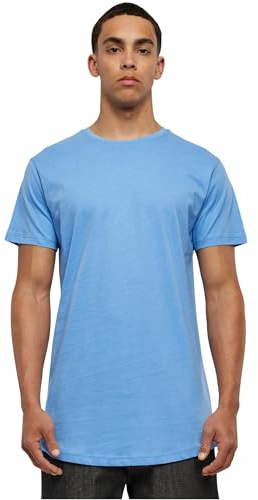 Urban Classics Herren Shaped Long Tee T-Shirt, Blau (horizonblue), XS