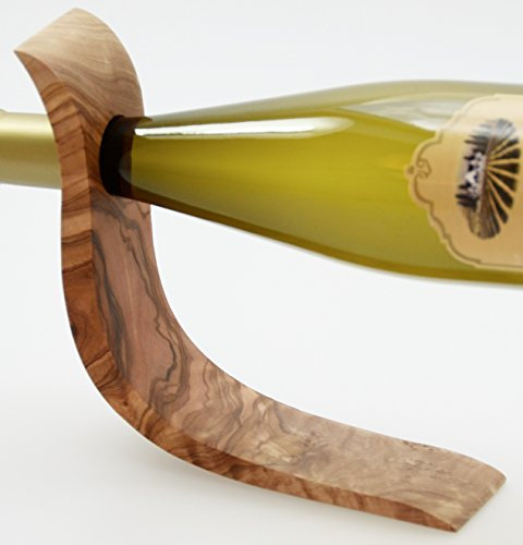 Figura Santa B-Ware: Support à vin LaOla en Bois d'olivier Fin 24 x 8 cm