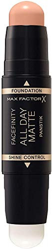 2x Max Factor Facefinity All Day Matte 2in1 PanStik Foundation 45 Warm Almond