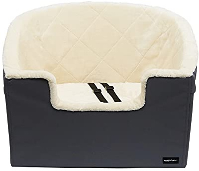 Amazon Basics Rehausseur de voiture pour animal de compagnie, Grande taille, 45,7 x 55,8 x 40,6 cm, gris
