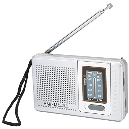 Radio Am FM, Radio de Bolsillo Portátil con Altavoz Integrado, Reproductor de Música de Bolsillo Portátil FM, para Viajes Al Aire Libre Emergencia Al Aire Libre