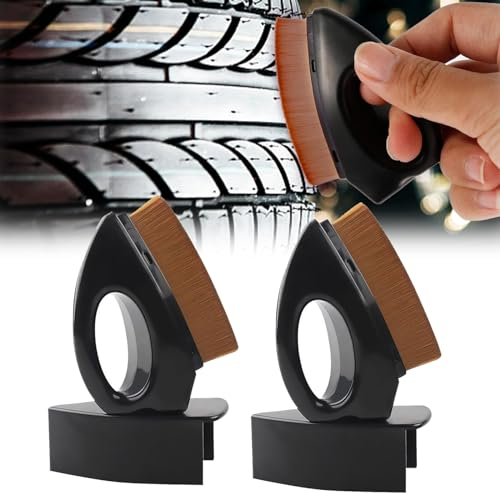 VMINOG 2 PièCes Brillance des Pneus Entretien des Pneus Brillant des Pneus Entretien De La Voiture Brosse à Pneus Applicateur De Brillant De Pneu Brosse -Entretien Professionnel des Pneus