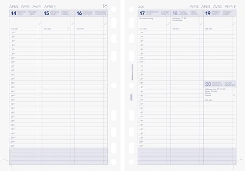 BRUNNEN Wochenkalendarium BUSINESS 2025 Spaltenform | A5