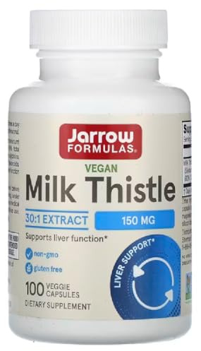 JARROWS Jarrow Formulas - Milk Thistle 150 mg | Liver Health and Detoxification - 100 Veggie Capsules