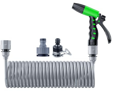 Manguera de jardín expandible, flexible, 66 pies, resistente a la intemperie, tubos de riego con núcleo de látex de 4 capas para granja, sitio de construcción, cuidado del césped, lavado de