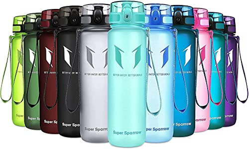 Sparrow Borraccia Sportiva 1 Litro - Senza BPA - Tritan Bottiglia 1-Click