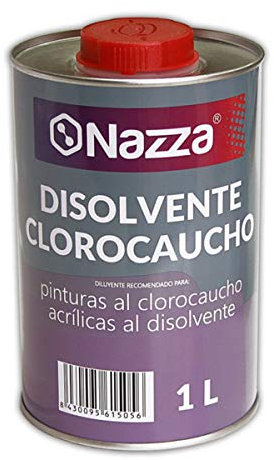 Disolvente Clorocaucho Nazza | Para Resinas y Esmaltes Sintéticos | Envase Metálico de 1 Litro