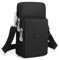 KXF Waterproof Nylon Crossbody Bag Purse Wrist Pouch Handbag Armband Case Crossbody Shoulder Bag Zipper Cellphone Purse for Women Durable Wallet Clutch with 3 Pockets Adjutable Strap