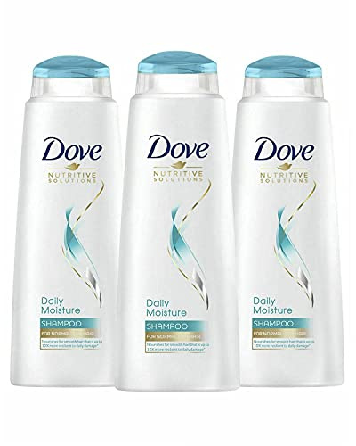3 Pack of Dove Nutritive Solutions Daily Moisture Shampoo For Manageable and Silky Hair, 400ml