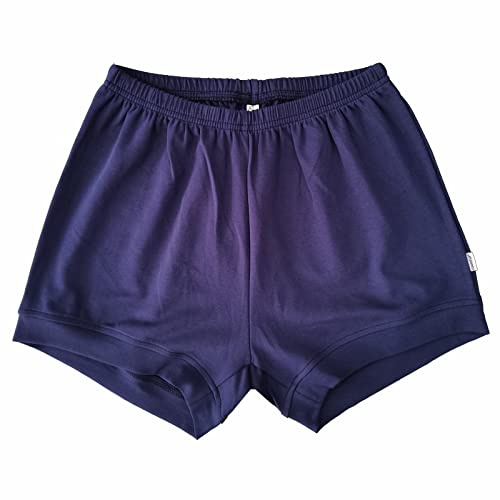 LUHAYESA Pantaloncini da yoga Iyengar elastici 95% cotone Mixsex Uomo Donna Bambini Pantaloncini Iyengar, Marina Militare, S