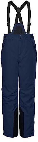 killtec Jungen Funktionshose/Skihose mit abzippbarem Latz KSW 79 BYS SKI PNTS, dunkel Ozean, 164, 37310-000