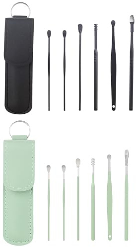 WUERKIYA Set de Cure-Oreilles pour Adultes - Racloir à Oreille, Nettoyeur d'oreilles, Oriculi, Curette Oreille: Le Choix Parfait pour l'hygiène et Le Confort de Vos Oreilles