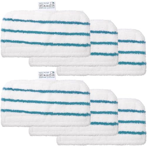 Xiciki Confezione da 6 panni lavabili in microfibra per scopa a vapore, ricambio per Black & Decker FSM1600, 1610, 1621, 1630 e Beldray BEL01097, perfetti per la pulizia profonda dei pavimenti