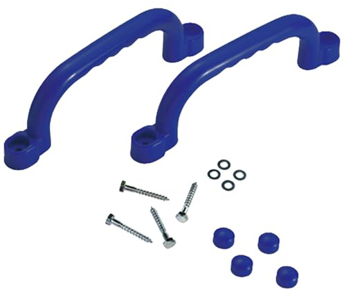 GNAUMORE Haltegriffe Klettergerüst,Spielturm Zubehör Haltegriffe,Griffe Für Spielplatz,Handgriff Aus Kunststoff,Anti Rutsch Griff für Kinder,Haltegriffe Spielturm,Kinder Handgriff aus Kunststoff,Blau