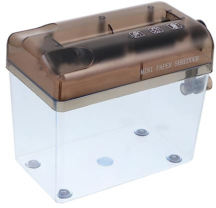 Operitacx Distruggidocumenti Da Tavolo Per Ufficio Mini Strumento Di Taglio Della Carta A4 Materiale Abs Facile Da Trasportare Proteggi Le Tue Informazioni