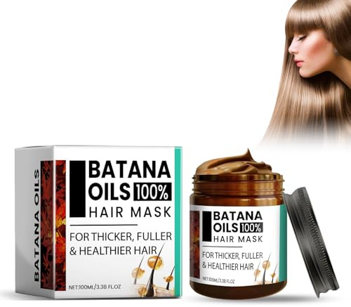 Aceite de Batana Pelo Mascarilla, Aceite de Batana Reparación del Cabello, Repara Daños, Fortalece la Estructura Capilar, Nutre Profundamente, Hidrata y Suaviza, Para Todo Tipo de Cabello