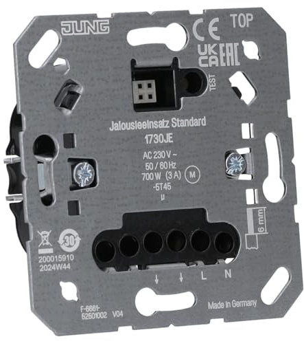 Jung Jalousieeinsatz 1730 JE Standard Jalousieschalter/-Taster 4011377151390