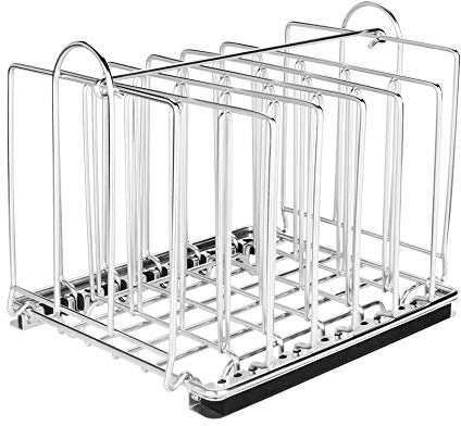 EVERIE RACK04 Sous Vide Rack for 12 Qt Containers, Stainless Steel Divider Rack with Nylon Locking Strips, Helps Keep Bags Upright and Better Organized During Cooking