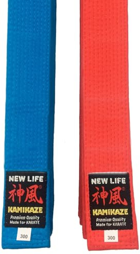 Kamikaze Cinturón competición Karate para Kata de algodón Especial BST New Life Premium