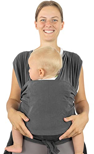 Baby Tragetuch Neugeborene ohne Binden - Babytragetuch ab Geburt - Elastisches Tragetuch ohne Binden ab Geburt - Babytrage Neugeborene
