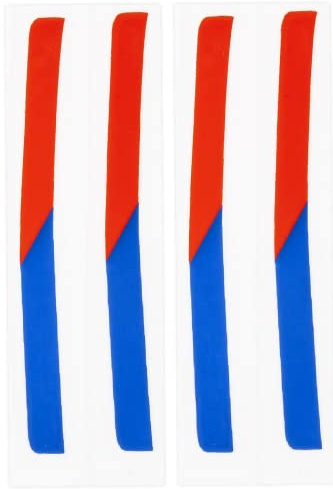 Stick-A-Tap- 4 adesivi di ricambio per rubinetto e rubinetto, in vinile, per acqua calda e fredda (H e C-Strip)