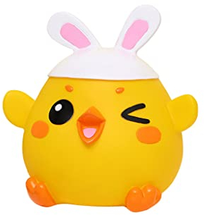 RSLEE Spardose Gelddose Huhn-Form-Sparschwein-nettes Tier-Sparschwein-PVC-Vinyl-Desktop-dekoratives Sparschwein für Weihnachten-Geburtstags-Geschenk Sparschwein Sparbüchse