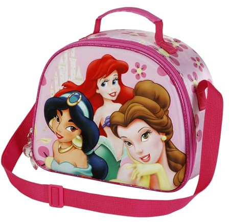 Disney Principesse Palace-Porta Merenda 3D, Rosa, 25.5 x 20 cm