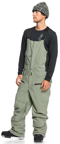 Quiksilver Snow Pants Utility BIB Men Green XS